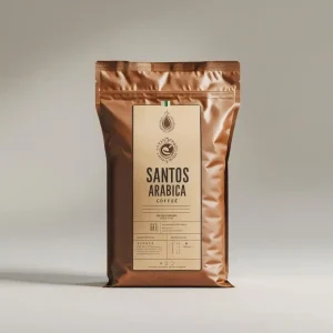 دانه قهوه 100% عربیکا برزیل سانتوز اسکرین 18