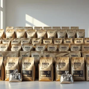 قهوه ترکیبی 100% روبوستا نیم کیلوگرمی میکس استار (500گرمی)