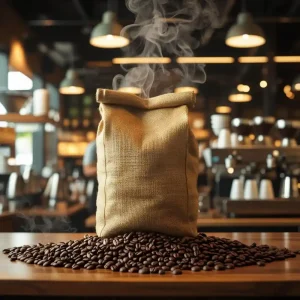 دانه قهوه ترکیبی 100% روبوستا یک کیلوگرمی میکس BLACK B 