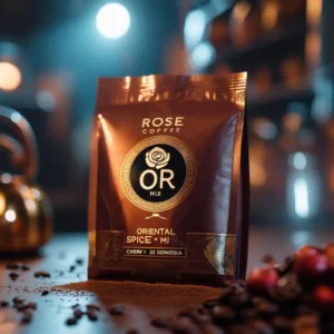 پاکت میکس قهوه با برند قهوه رز به اسم میکس ادویه شرقی