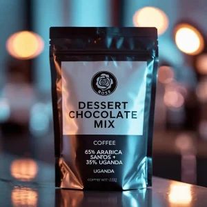 پاکت میکس قهوه با برند قهوه رز به اسم میکس شکلاتی دسرتی