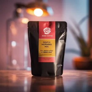پاکت میکس قهوه با برند قهوه رز به اسم میکس صبحگاهی ملایم
