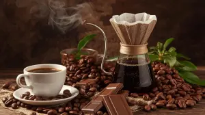 دمآوری قهوه با شکلات